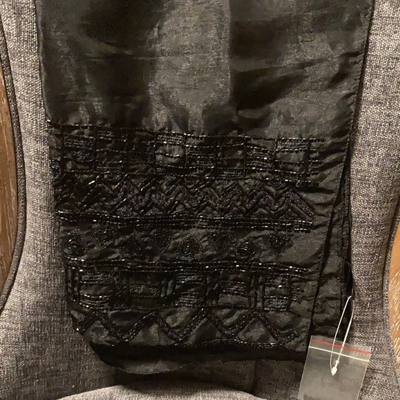 Black Beaded Scarf - Picture 1 of 3